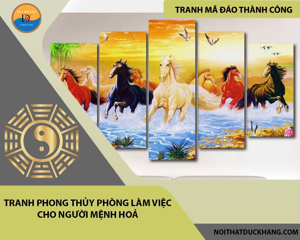 Tranh phong thủy phòng làm việc cho người mệnh Hoả Tranh phong thủy phòng làm việc cho người mệnh Hoả