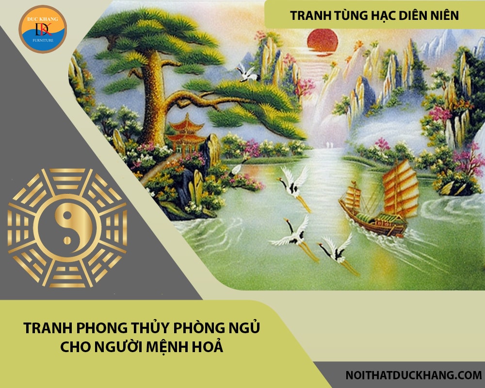 Tranh phong thủy phòng ngủ cho người mệnh Hoả Tranh phong thủy phòng ngủ cho người mệnh Hoả