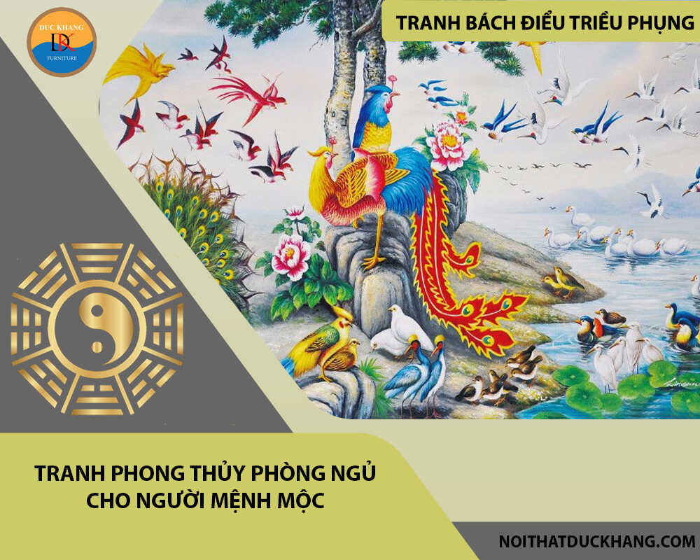 Tranh phong thủy phòng ngủ cho người mệnh Mộc