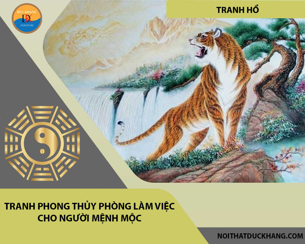 Tranh phong thủy phòng làm việc cho người mệnh Mộc