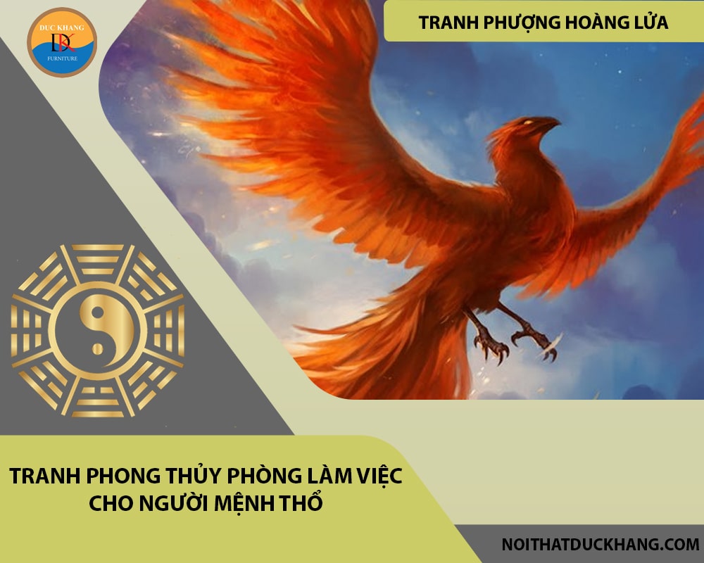 Tranh phong thủy phòng làm việc cho người mệnh Thổ