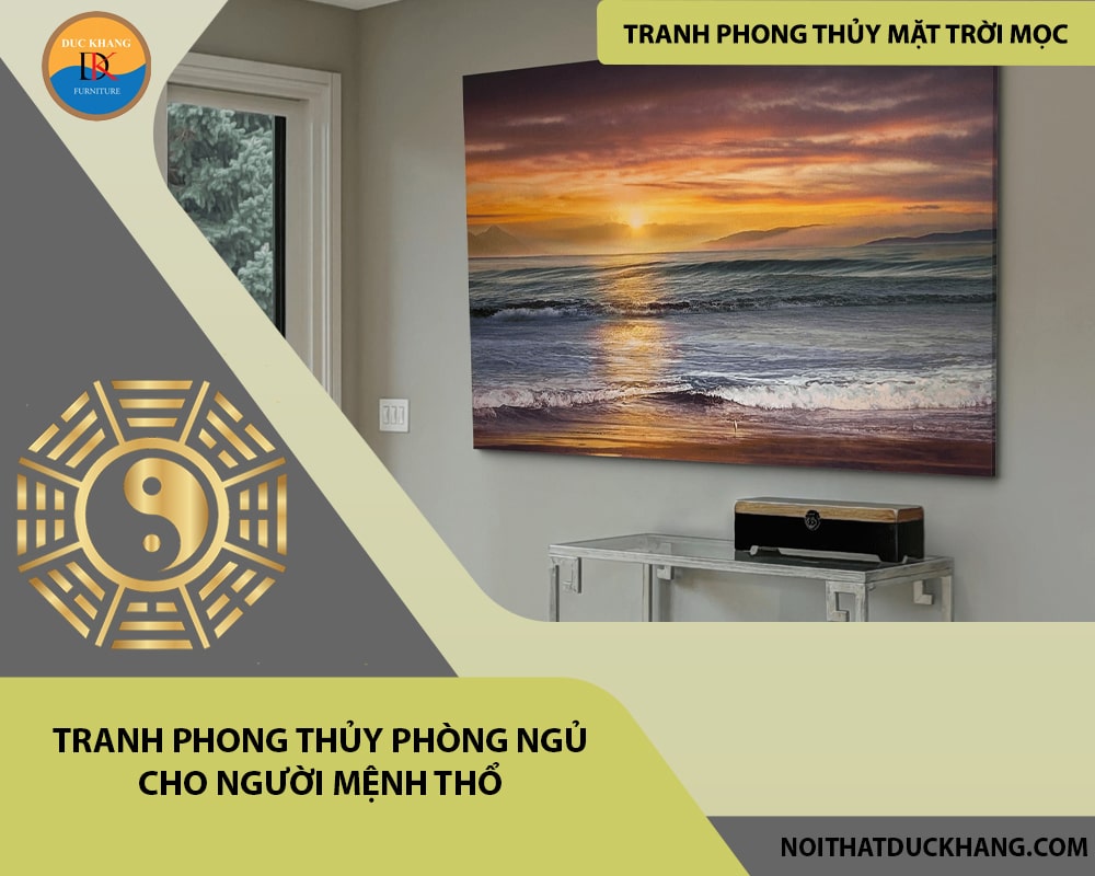 Tranh phong thủy phòng ngủ cho người mệnh Thổ