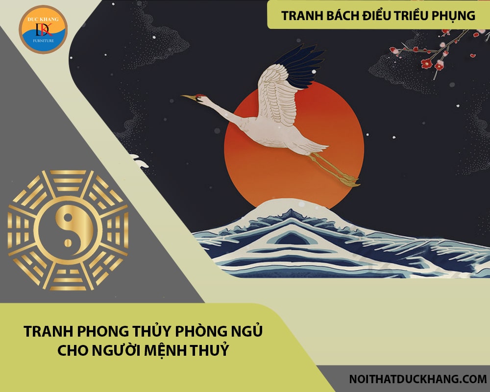 Tranh phong thủy phòng ngủ cho người mệnh Thuỷ