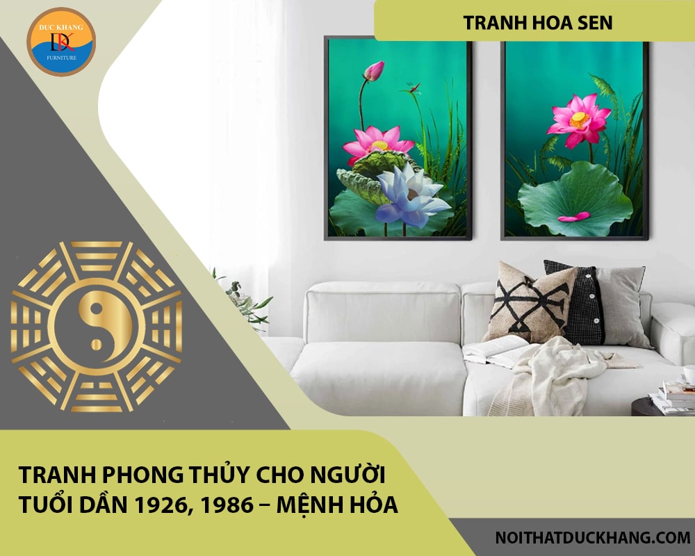 Tranh phong thủy cho người tuổi Dần 1926, 1986 – Mệnh Hỏa