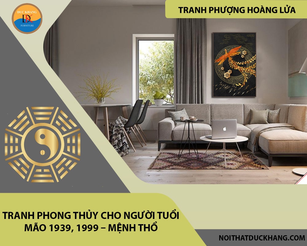 Tranh phong thủy cho người tuổi Mão 1939, 1999 – Mệnh Thổ