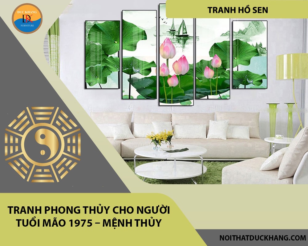 Tranh phong thủy cho người tuổi Mão 1975 – Mệnh Thủy