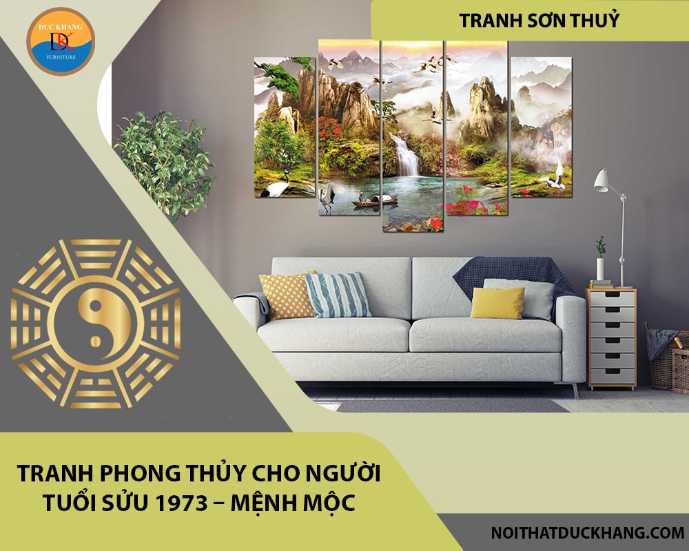 Tranh phong thủy cho người tuổi Sửu 1973 – Mệnh Mộc