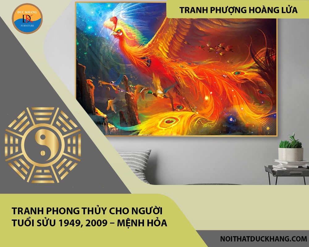 Tranh phong thủy cho người tuổi Sửu 1949, 2009 – Mệnh Hỏa