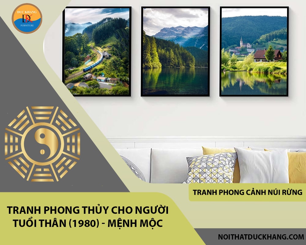 Tranh phong thủy cho người tuổi Thân (1980) - mệnh Mộc Tranh phong thủy cho người tuổi Thân (1980) - mệnh Mộc
