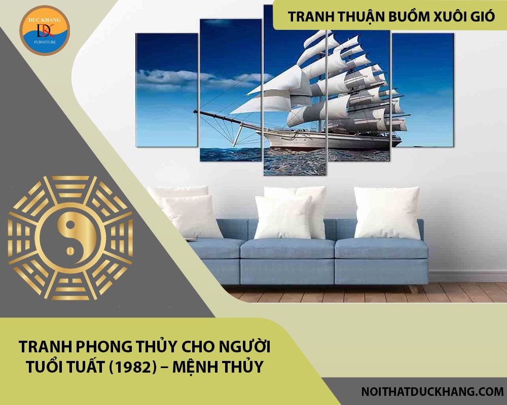 Tranh phong thủy cho người tuổi Tuất (1982) – Mệnh Thủy