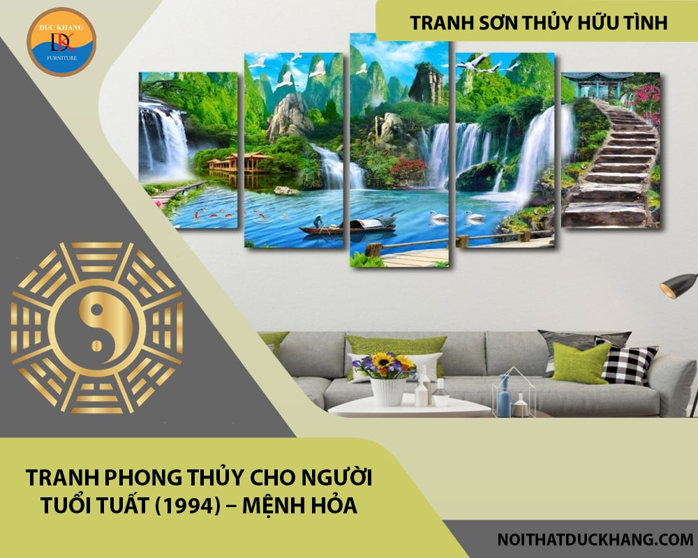 Tranh phong thủy cho người tuổi Tuất (1994) – Mệnh Hỏa