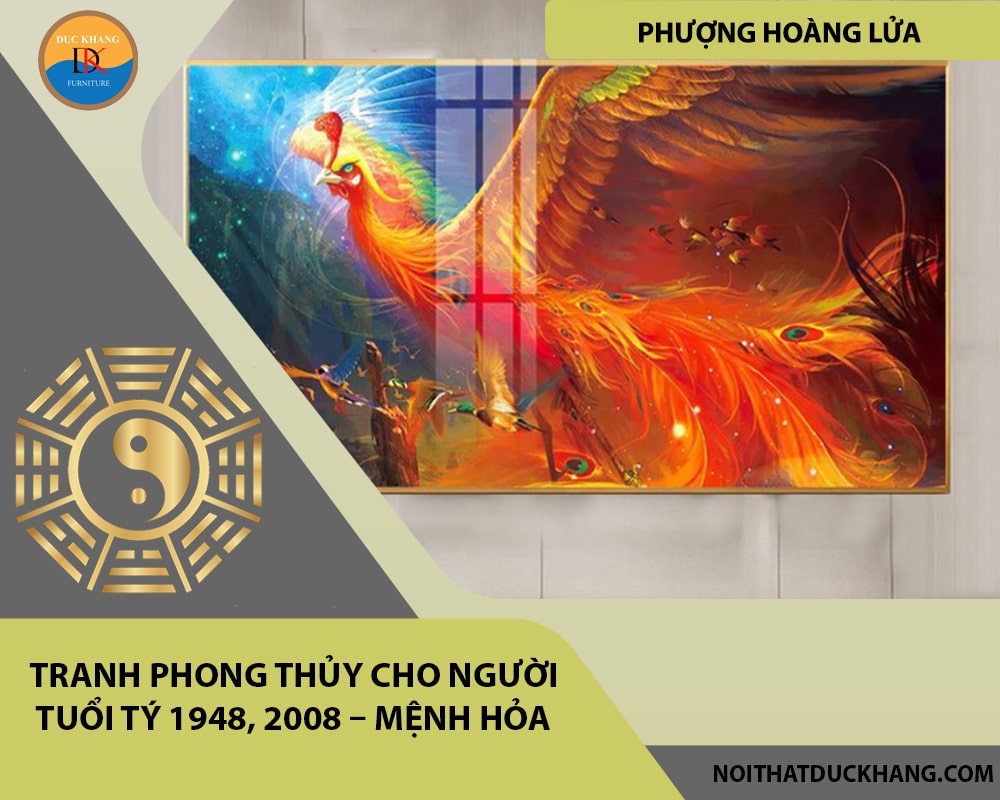 Tranh phong thủy cho người tuổi Tý 1948, 2008 – Mệnh Hỏa