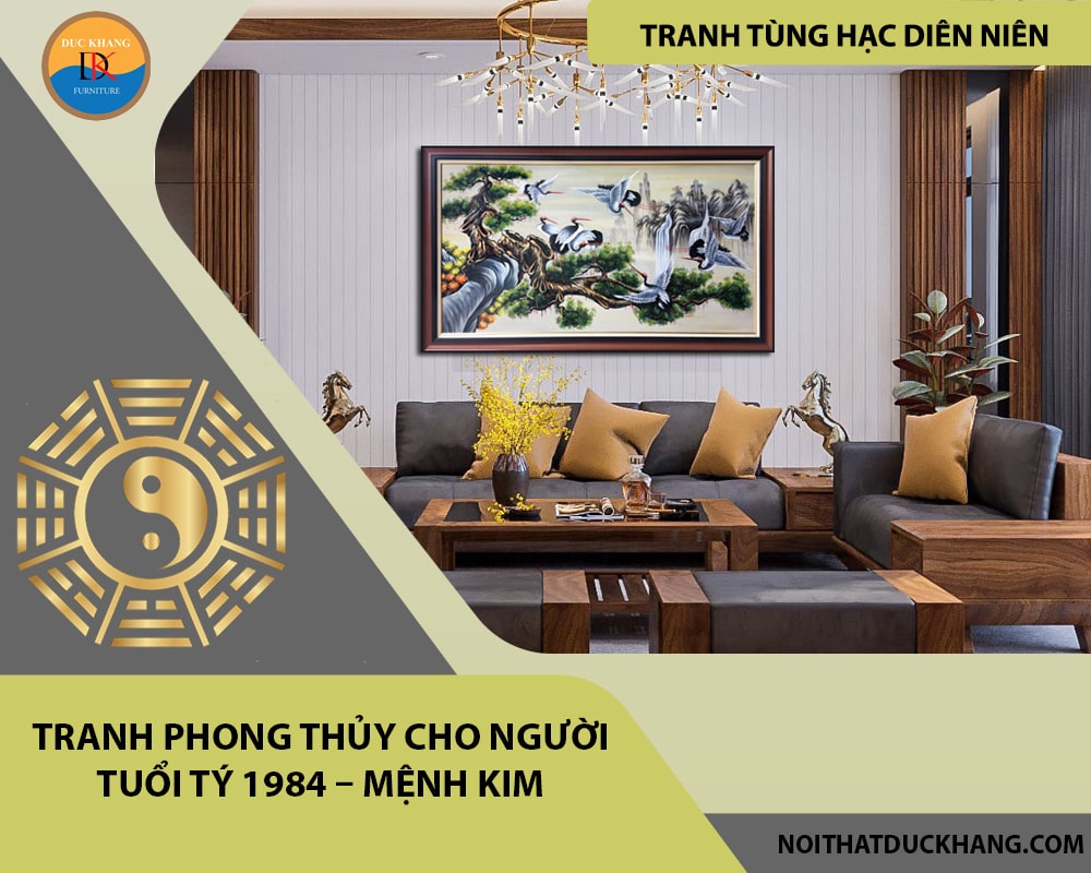 Tranh phong thủy cho người tuổi Tý 1984 – Mệnh Kim