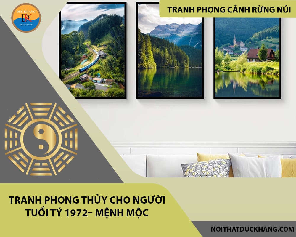 Tranh phong thủy cho người tuổi Tý 1972– Mệnh Mộc