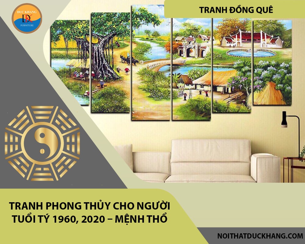 Tranh phong thủy cho người tuổi Tý 1960, 2020 – Mệnh Thổ