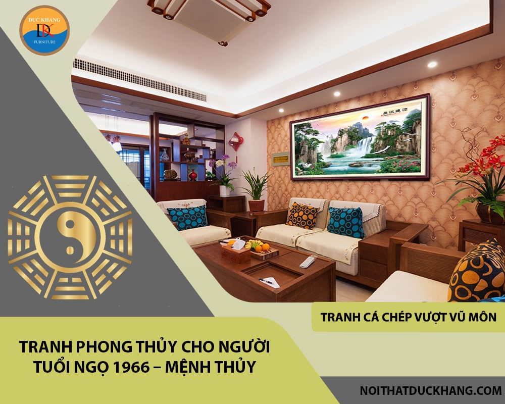 Tranh phong thủy cho người tuổi Ngọ 1966 – Mệnh Thủy