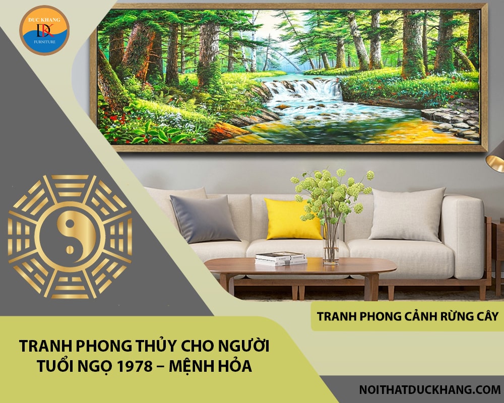 Tranh phong thủy cho người tuổi Ngọ 1978 – Mệnh Hỏa