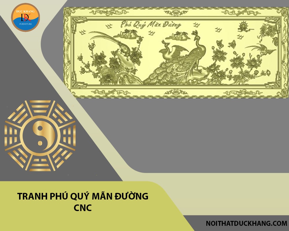 Tranh phú quý mãn đường cnc Tranh phú quý mãn đường cnc