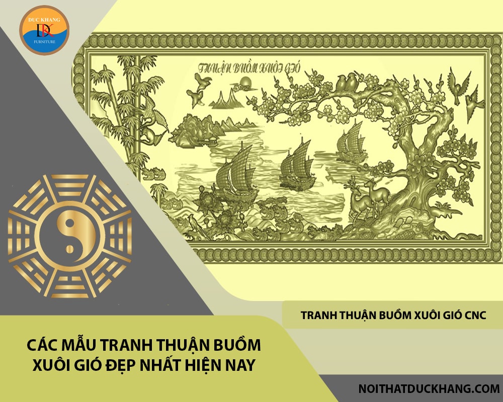 Tranh thuận buồm xuôi gió cnc