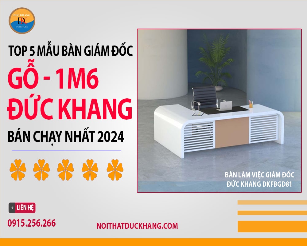 Bàn làm việc giám đốc Đức Khang DKFBGD81