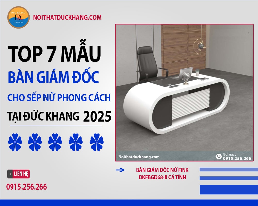 Bàn giám đốc nữ Fink DKFBGD68-B cá tính Bàn giám đốc nữ Fink DKFBGD68-B cá tính