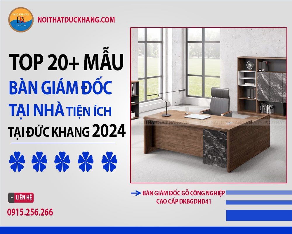 Bàn giám đốc gỗ công nghiệp cao cấp DKBGDHD41