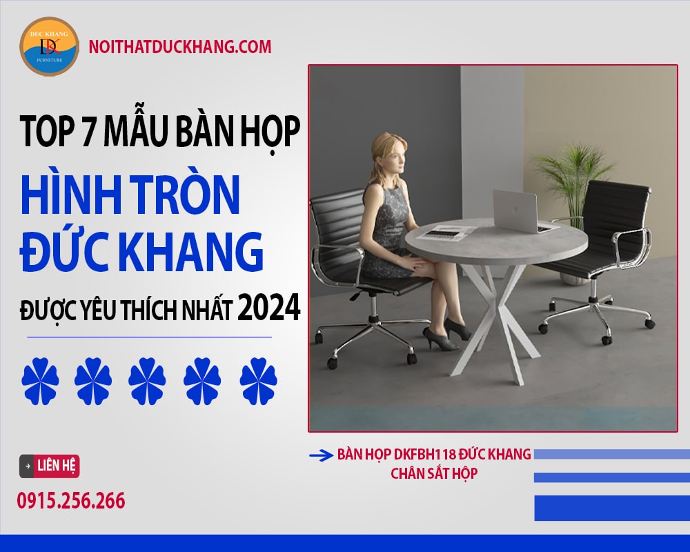 Bàn họp DKFBH118 Đức Khang chân sắt hộp