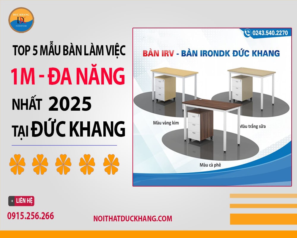 Bàn làm việc 1m IRV Bàn làm việc 1m IRV