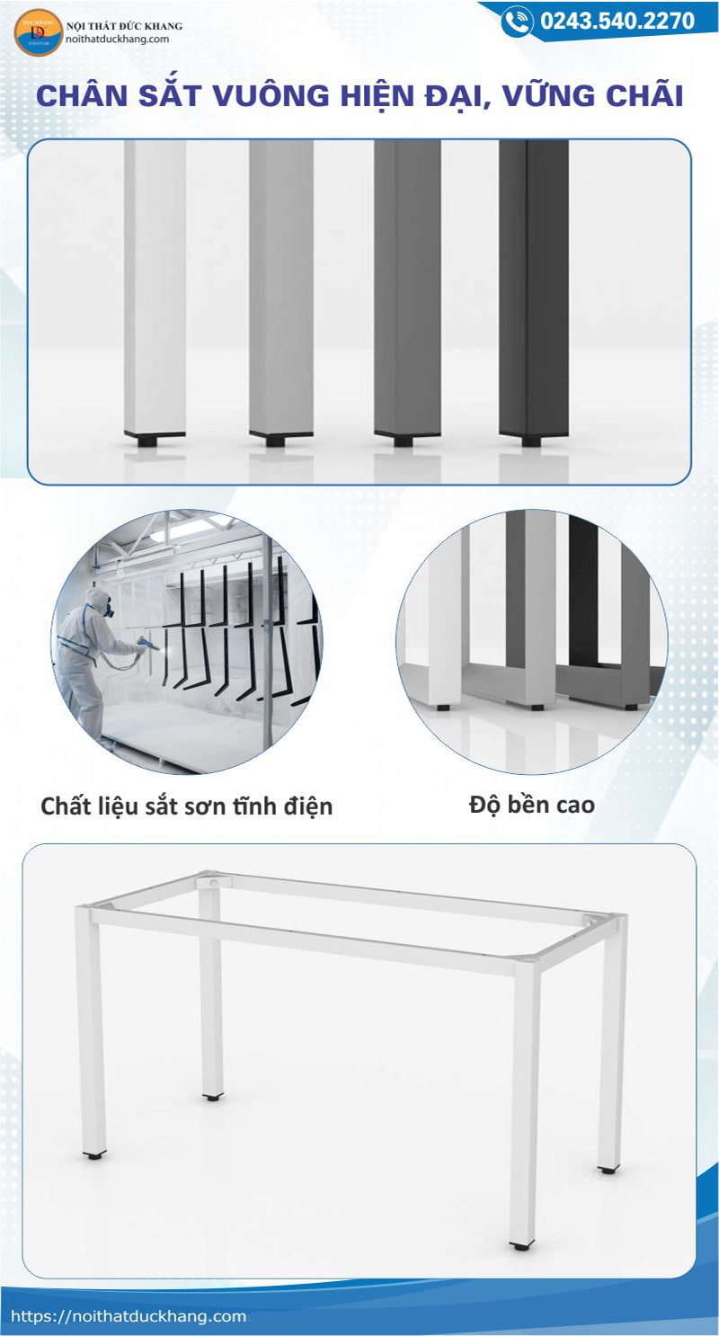 Top 5 mẫu bàn làm việc 1m đa năng nhất 2024 tại Đức Khang