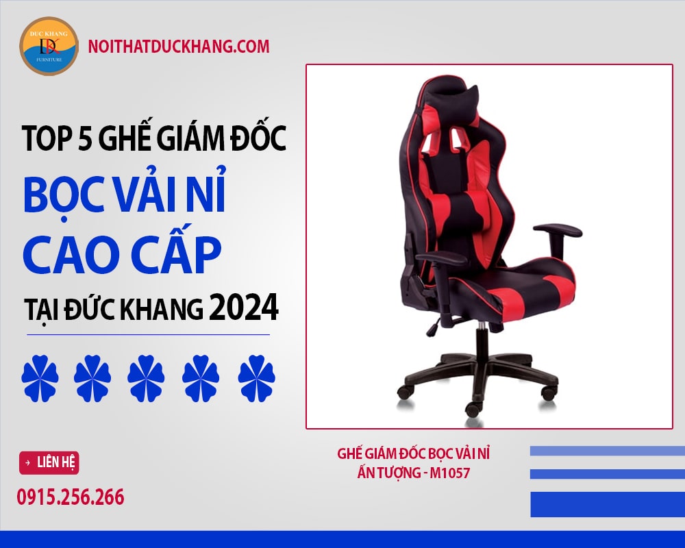 Ghế giám đốc bọc vải nỉ ấn tượng - M1057