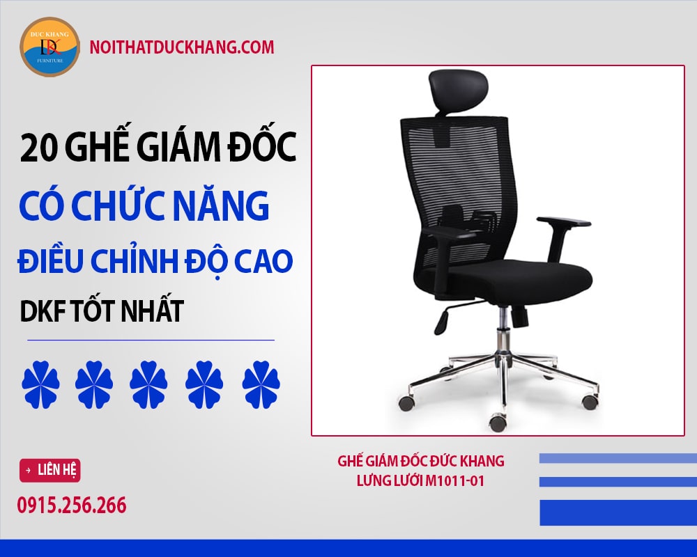 Ghế giám đốc Đức Khang lưng lưới M1011-01