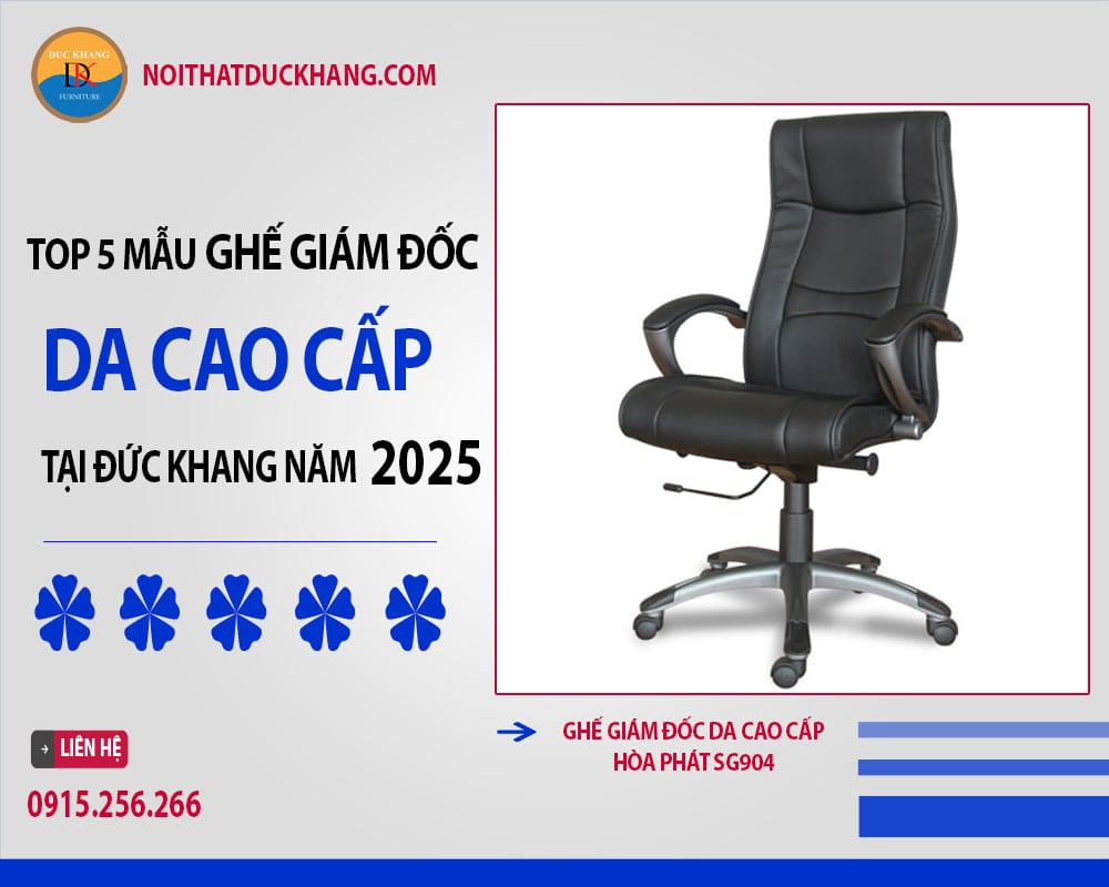 Ghế giám đốc da cao cấp Hòa Phát SG904