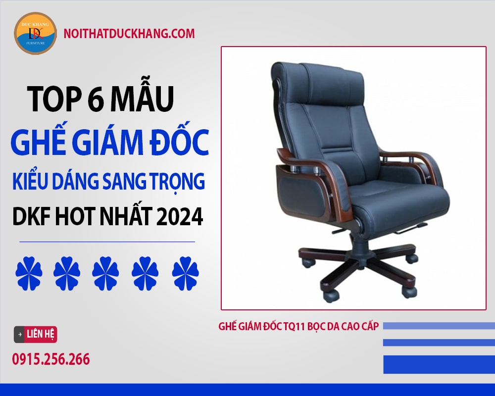 Ghế giám đốc TQ11 bọc da cao cấp