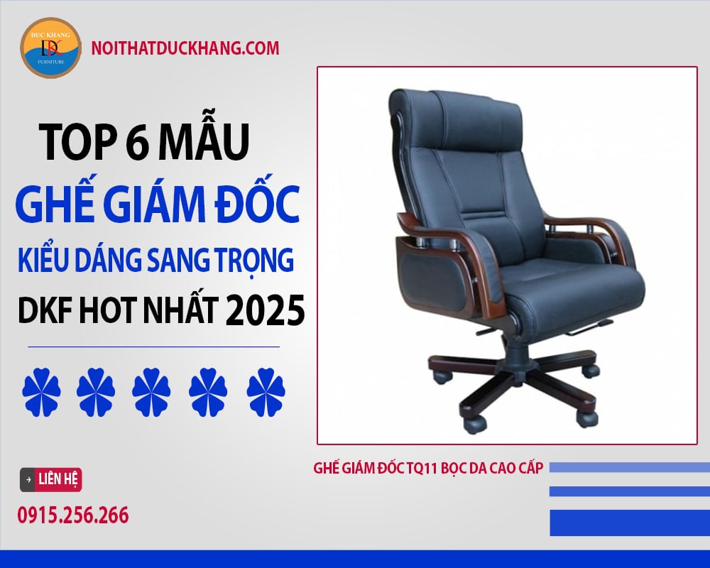 Ghế giám đốc TQ11 bọc da cao cấp