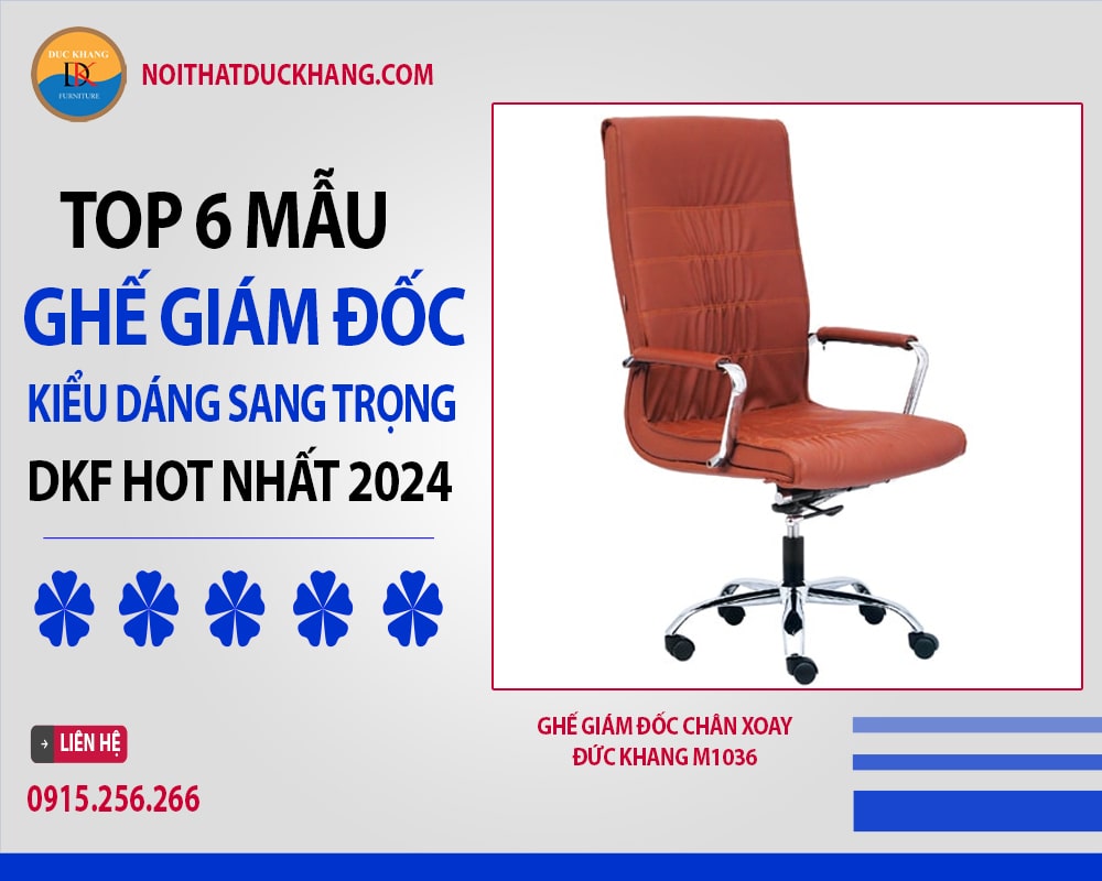 Ghế giám đốc chân xoay Đức Khang M1036