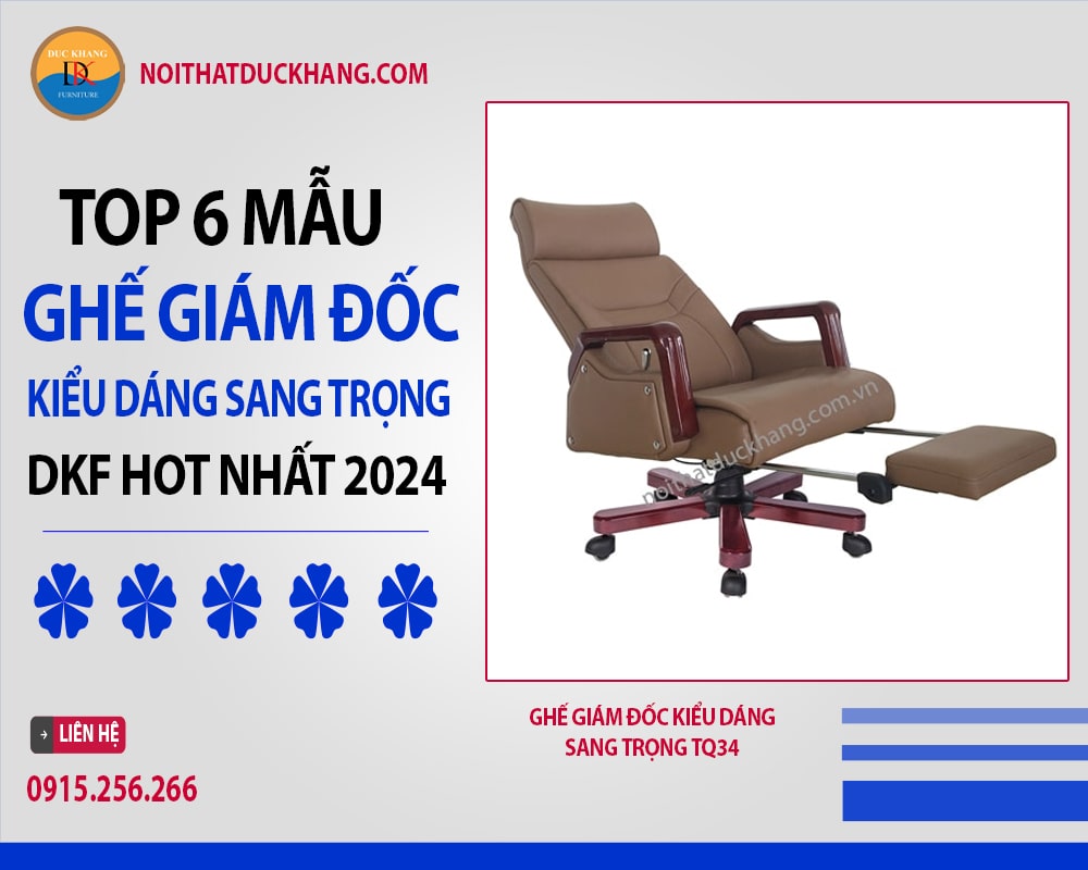 Ghế giám đốc kiểu dáng sang trọng TQ34