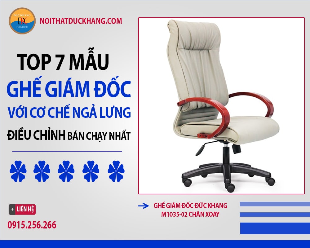 Ghế giám đốc Đức Khang M1035-02 chân xoay