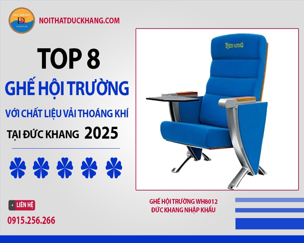 Ghế hội trường WH8012 Đức Khang nhập khẩu