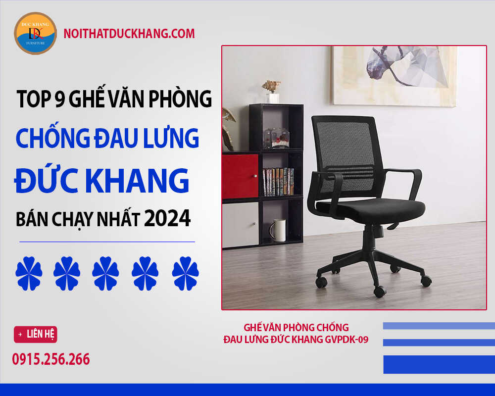 Ghế văn phòng chống đau lưng Đức Khang GVPDK-09