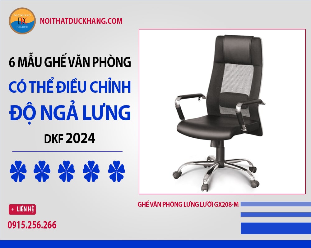 Ghế văn phòng lưng lưới GX208-M