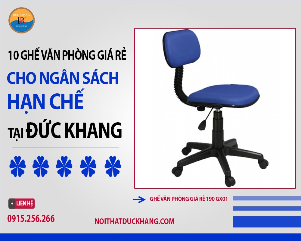 Ghế văn phòng giá rẻ 190 GX01