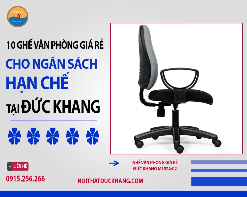 Ghế văn phòng giá rẻ Đức Khang M1024-02