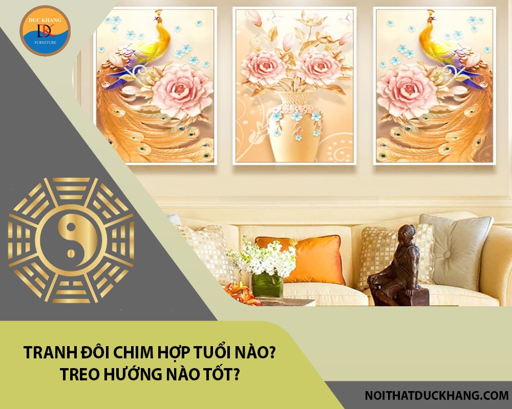 Tranh đôi chim hợp tuổi nào? Treo hướng nào tốt?