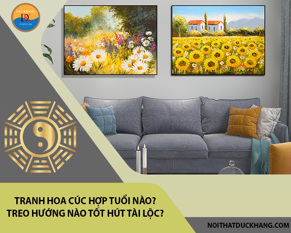 Tranh hoa cúc hợp tuổi nào? Treo hướng nào tốt hút tài lộc?