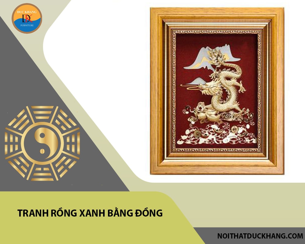 Tranh rồng xanh bằng đồng