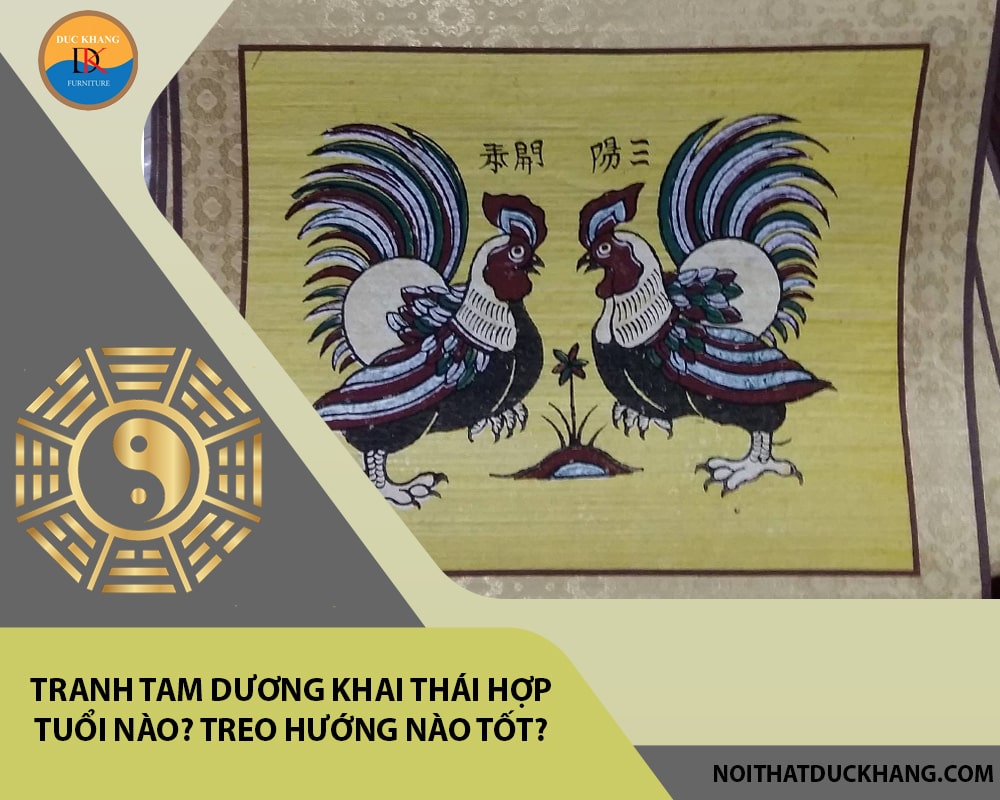 Tranh tam dương khai thái hợp tuổi nào? Treo hướng nào tốt?