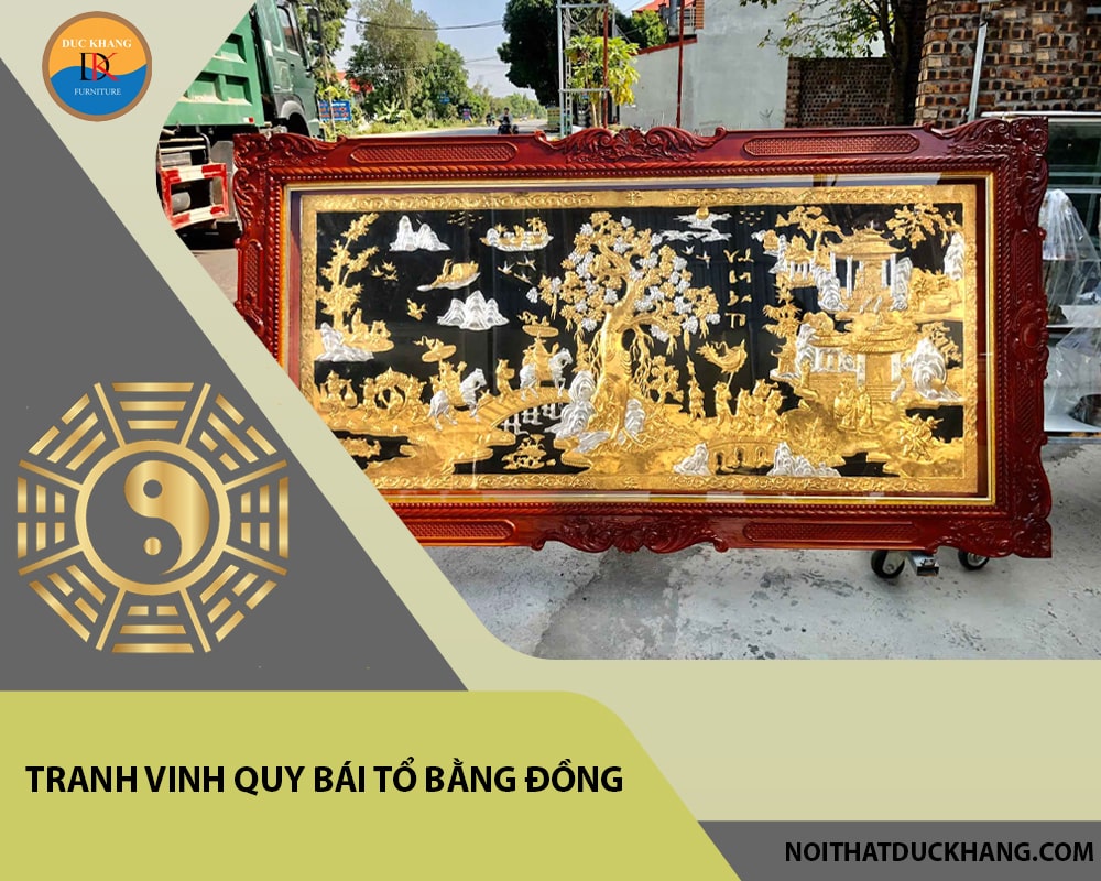 Tranh vinh quy bái Tổ bằng đồng