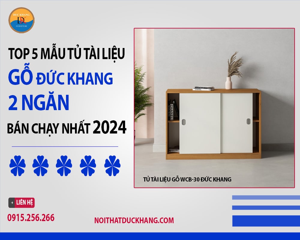 Tủ tài liệu gỗ WCB-30 Đức Khang