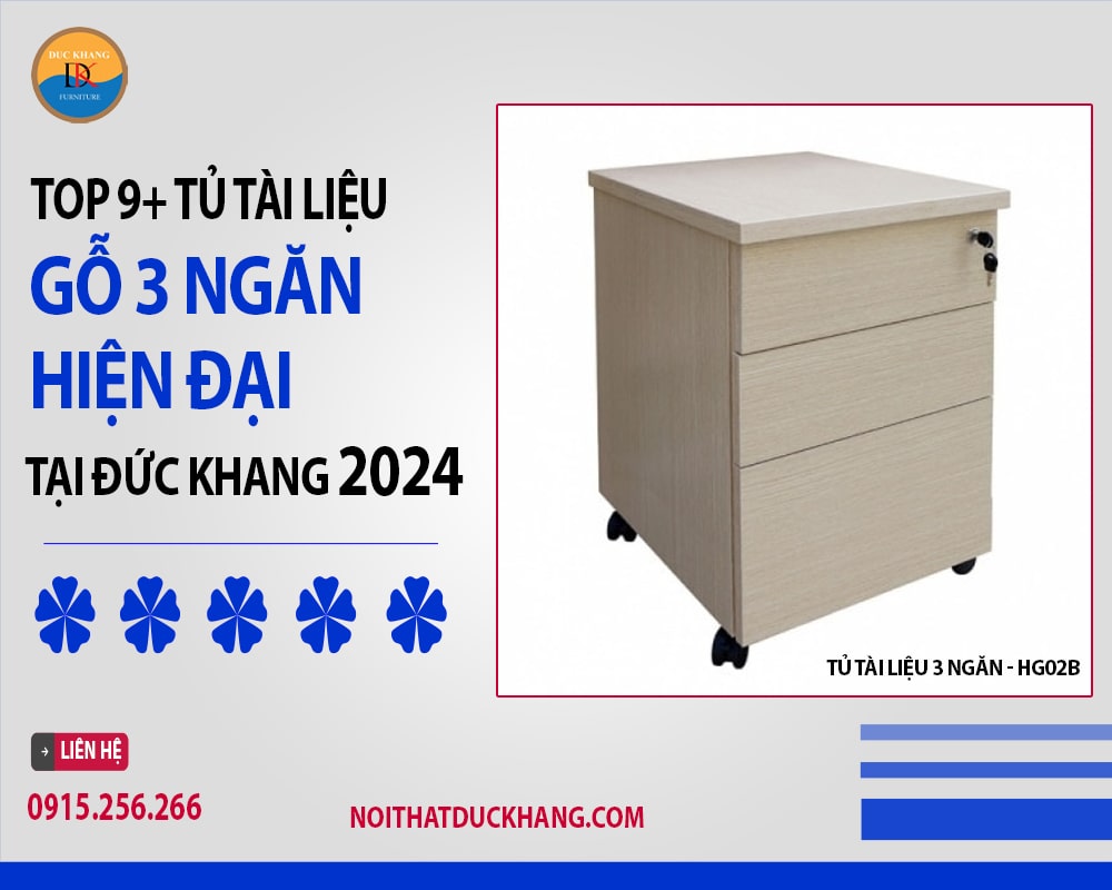 Tủ tài liệu 3 ngăn - HG02B