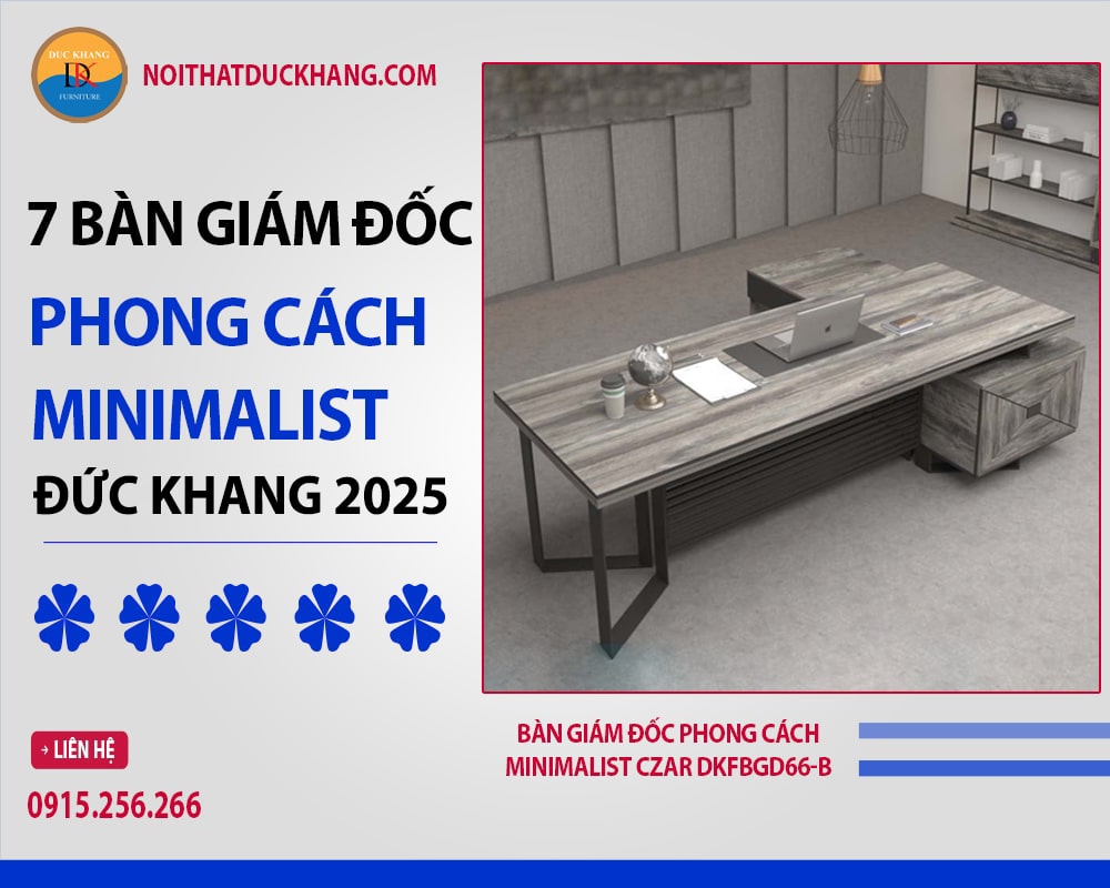 Bàn giám đốc phong cách minimalist Czar DKFBGD66-B